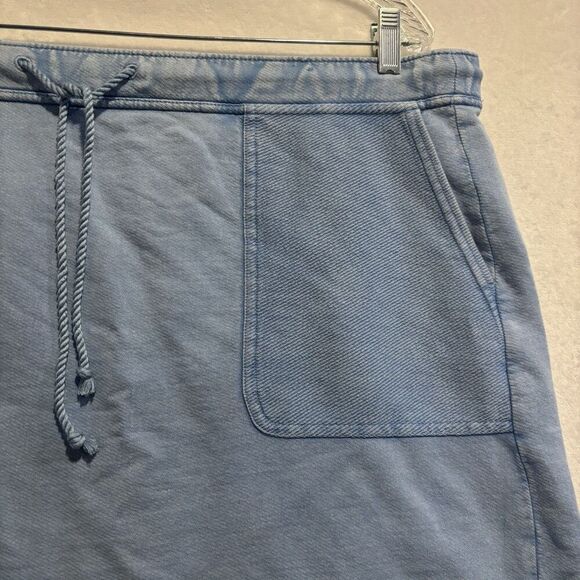 J. Jill Cotton Terry Tie-Waist Pull On Casual Skirt Light Powder Blue Size Large - Picture 3 of 16